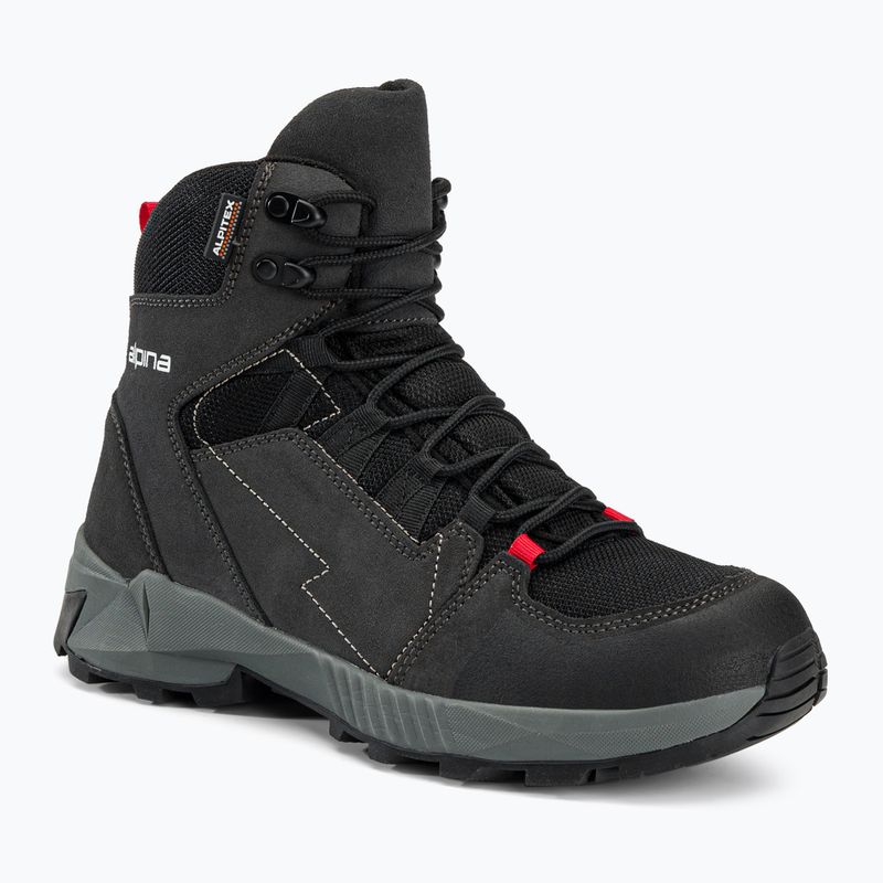 Férfi túrabakancsok Alpina Tracker Mid black/grey