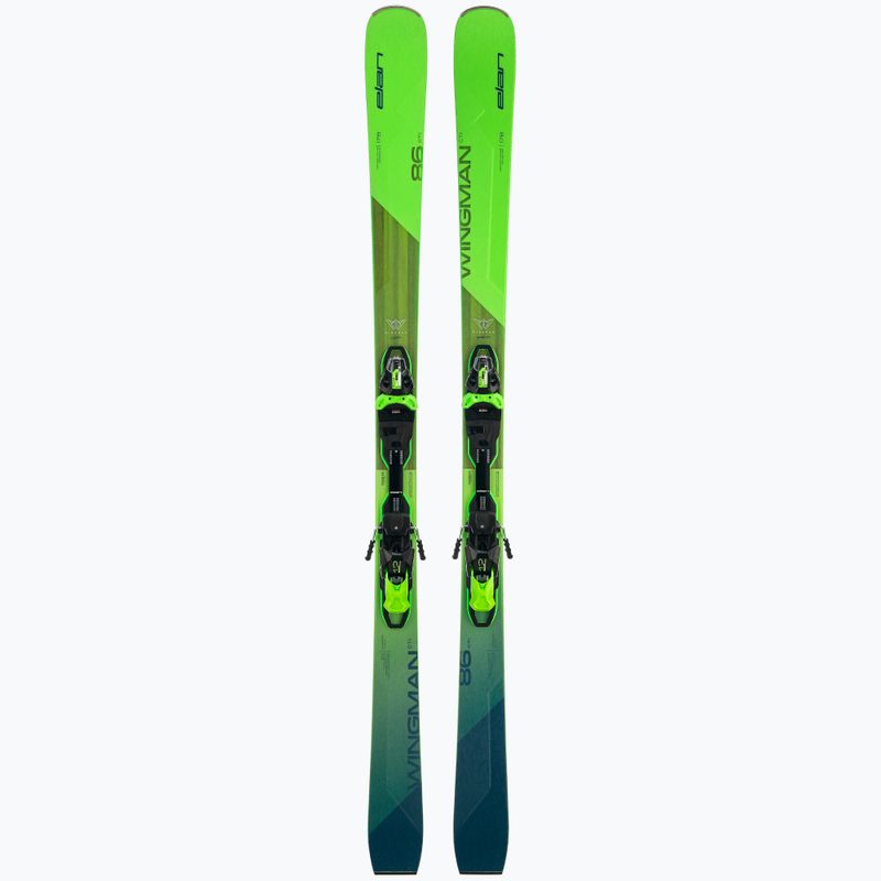 Elan Wingman 86 CTI Fusion X + EMX 12 férfi lesiklás síléc zöld ABAHBR21 10