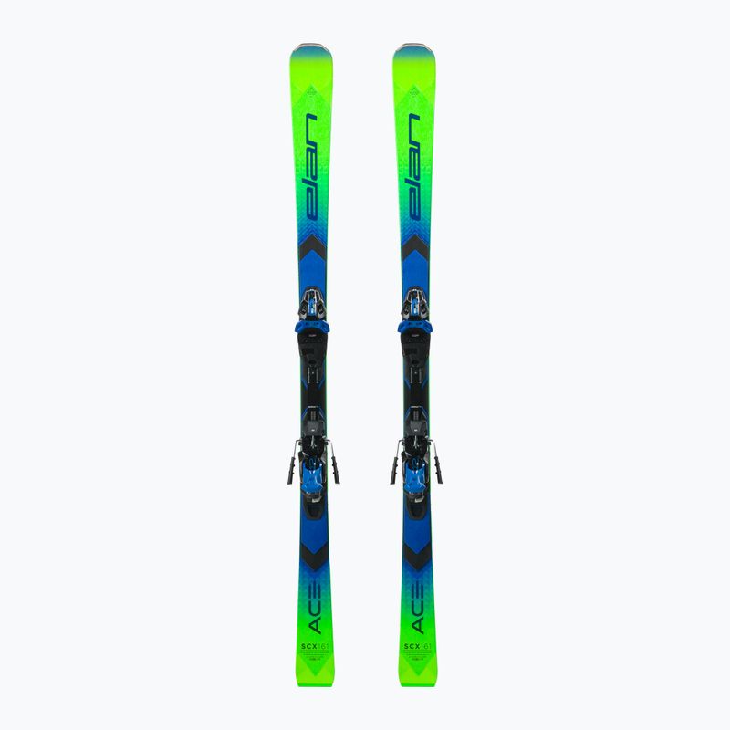 Elan Ace SCX Fusion + EMX 12 lesiklás síléc zöld-kék AAJHRC21