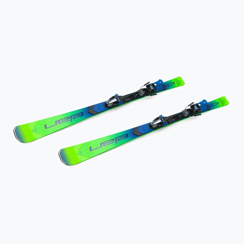 Elan Ace SCX Fusion + EMX 12 lesiklás síléc zöld-kék AAJHRC21 4