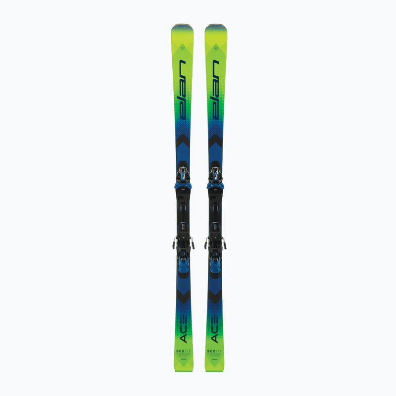 Elan Ace SCX Fusion + EMX 12 lesiklás síléc zöld-kék AAJHRC21 10