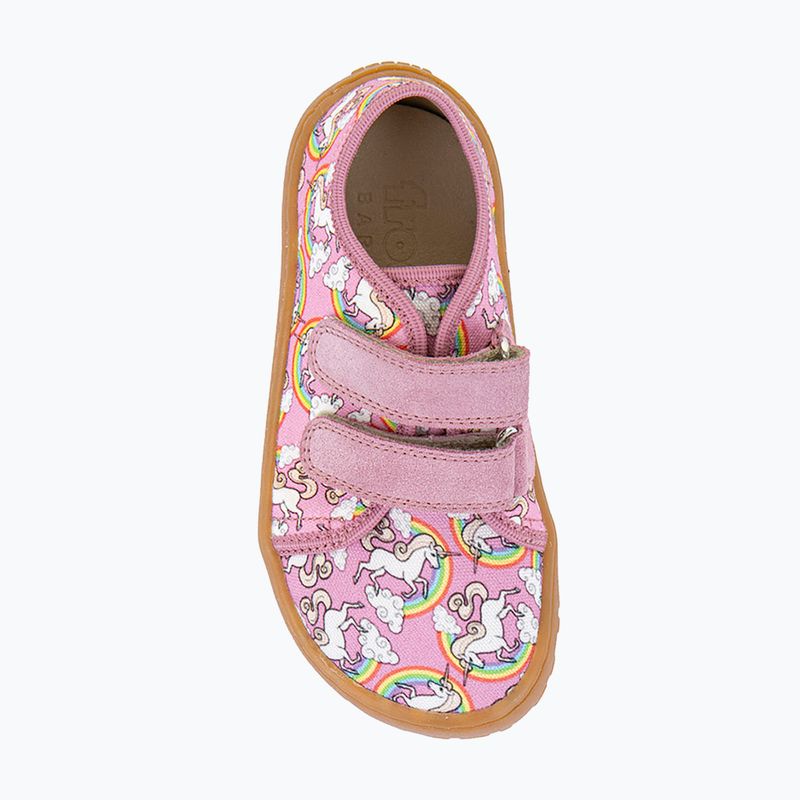 Gyerek barefoot cipők Froddo Canvas white/pink 6