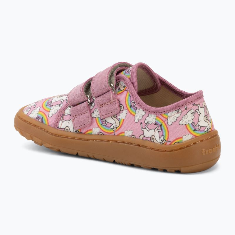 Gyerek barefoot cipők Froddo Canvas white/pink 3