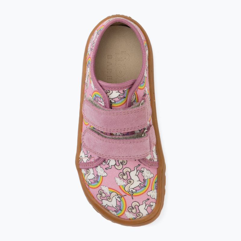 Gyerek barefoot cipők Froddo Canvas white/pink 5