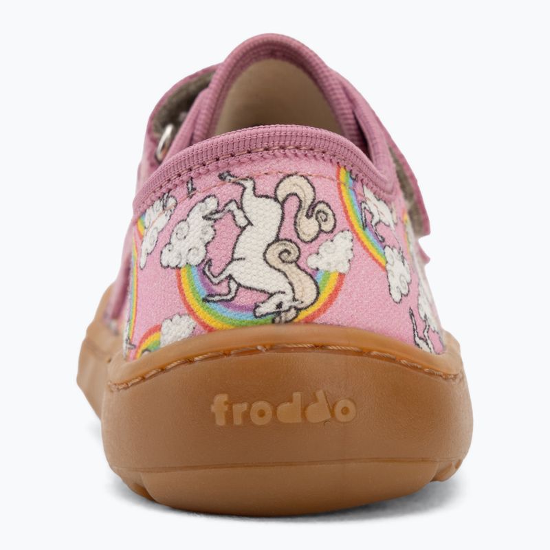Gyerek barefoot cipők Froddo Canvas white/pink 6