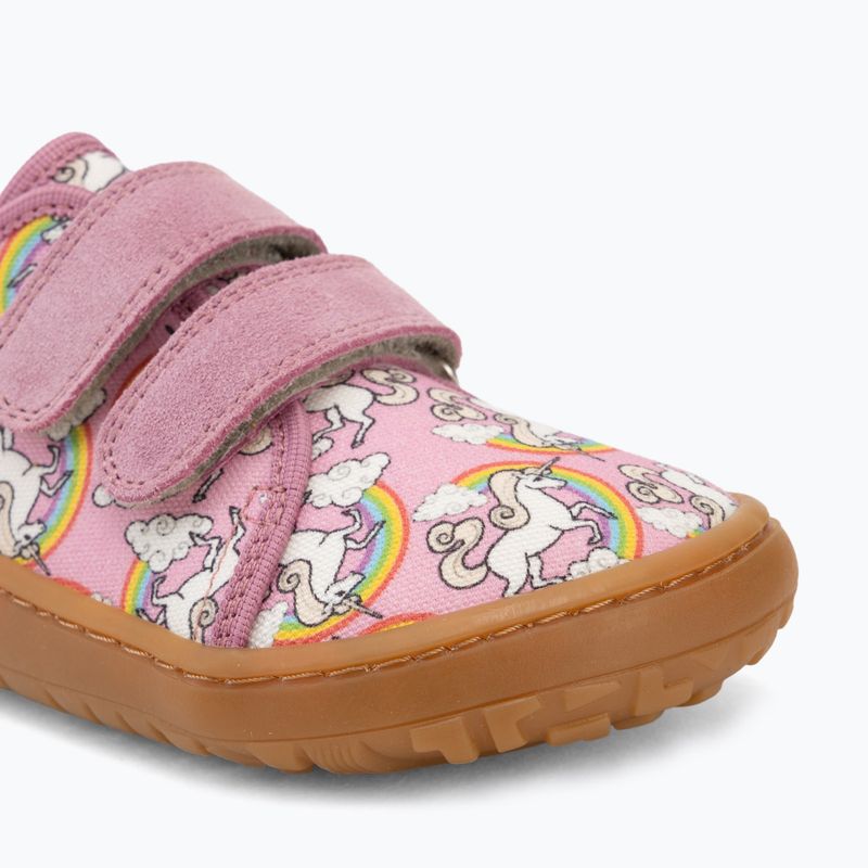 Gyerek barefoot cipők Froddo Canvas white/pink 7