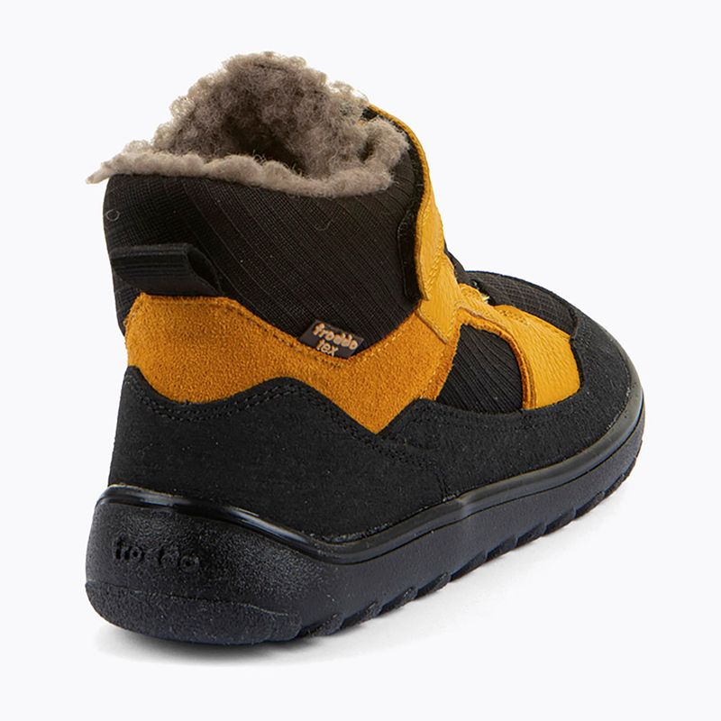 Gyerek barefoot hótaposó Froddo Barefoot Up Path Tex black/yellow 5