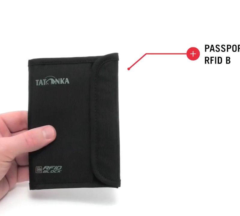 pénztárca Tatonka Passport Safe RFID B black 11
