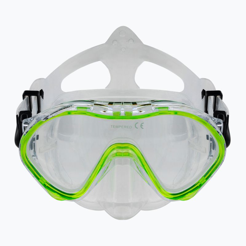 Schildkröt Bermuda zöld gyermek snorkel készlet 940001 6