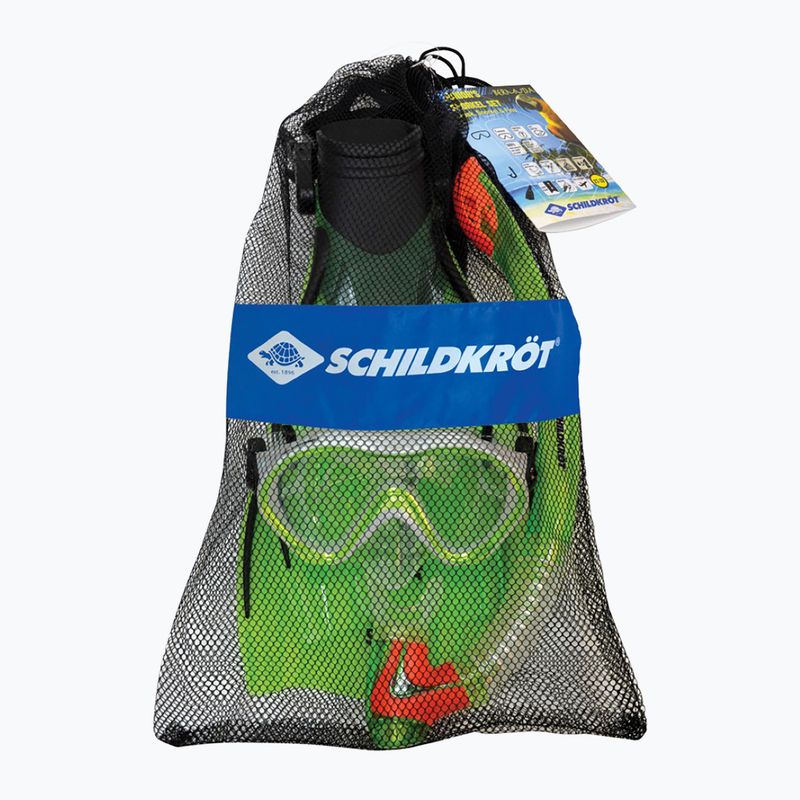 Schildkröt Bermuda zöld gyermek snorkel készlet 940001 11