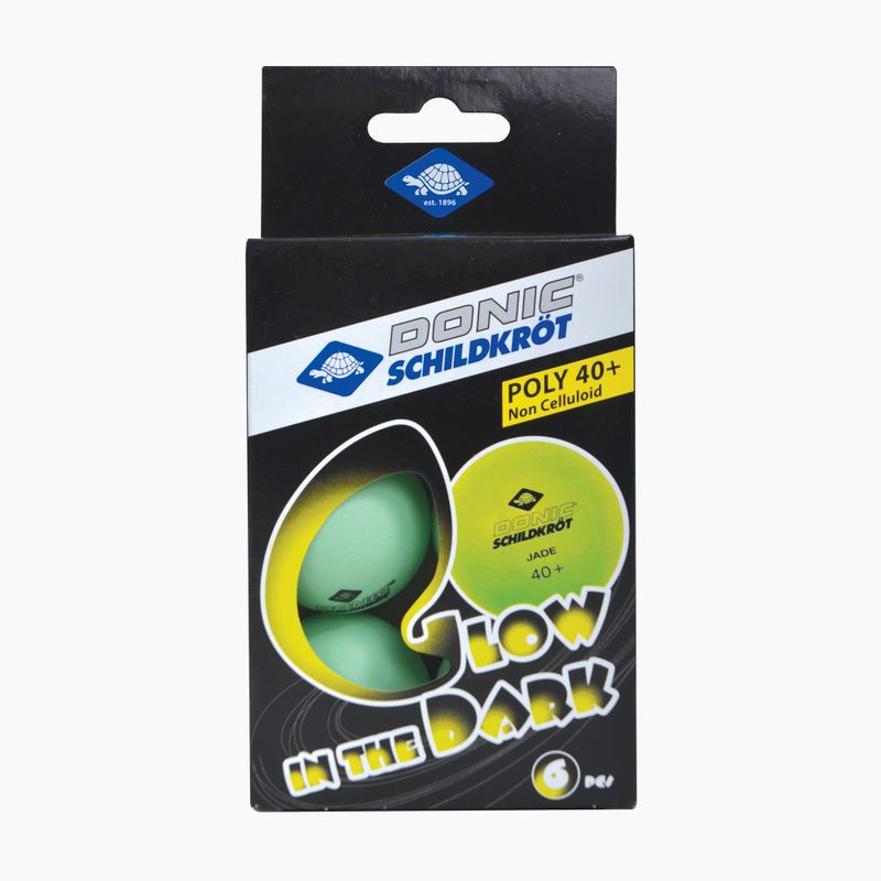 Asztalitenisz labdák Donic-Schildkröt Glow In The Dark Poly 40+ 6db. glow 3