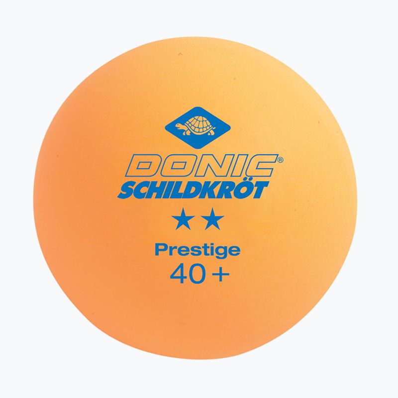 Asztalitenisz labdák Donic-Schildkröt 2-Stars Prestige Poly 40+ 3db. orange 2