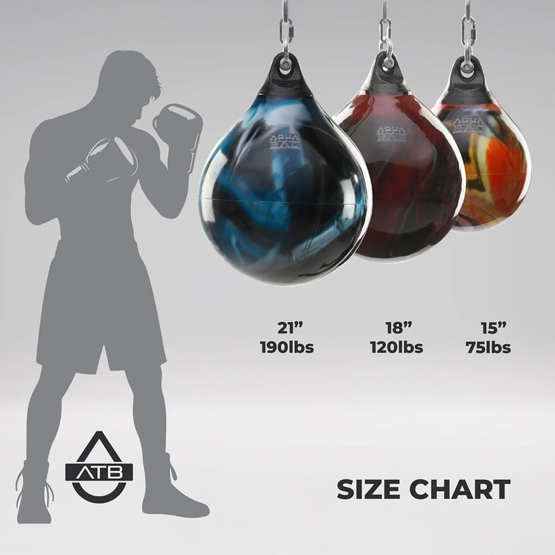 Boxing pear Aqua edzőzsák boxzsák 21" piros 4