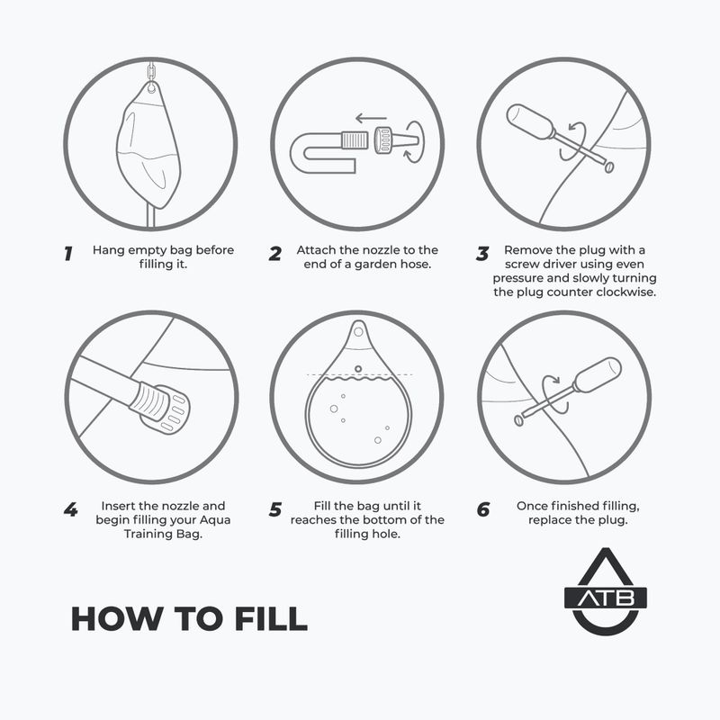 Aqua edzőzsák bokszoló körte 18" fekete/ezüst 2