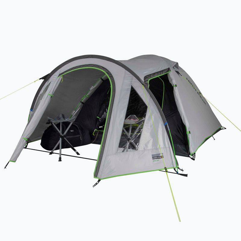 4 személyes kemping sátor High Peak Kira szürke 10373 6