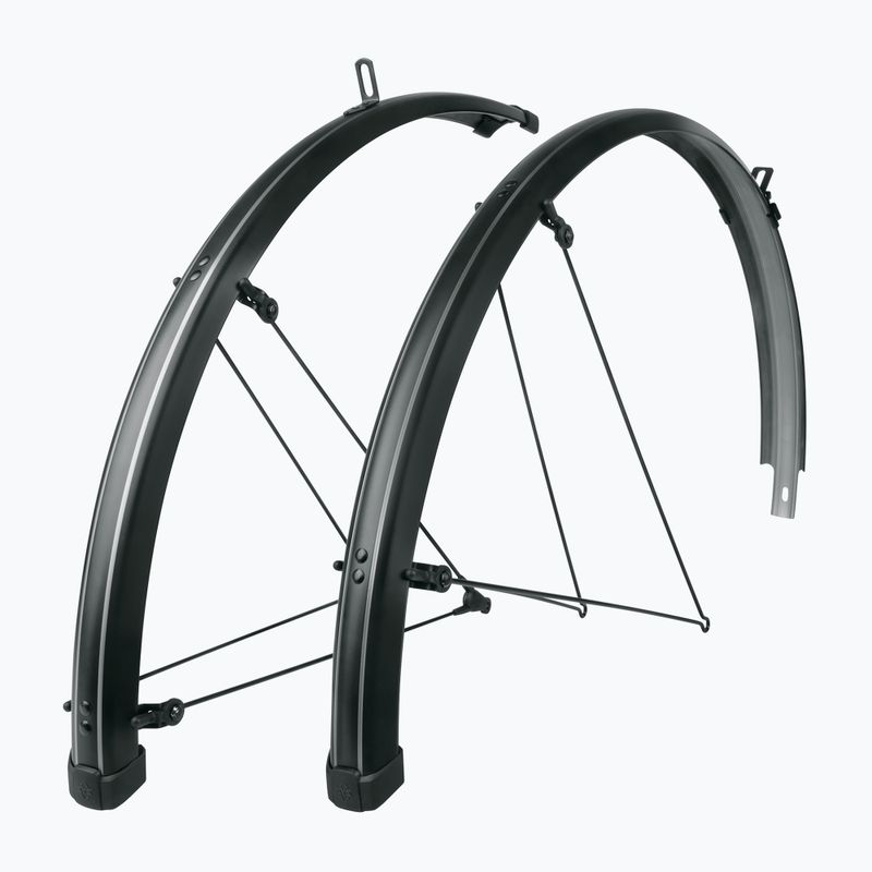 SKS Bluemels Stripes szett 28" / 69 mm-es fekete kerékpár sárvédők