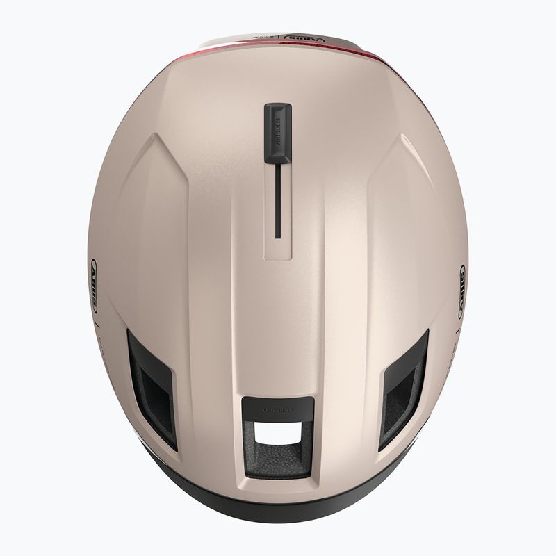 Kerékpáros sisak irányjelzőkkel ABUS Hyp-E champagne gold 7