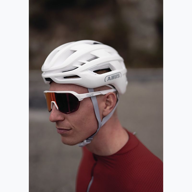 Kerékpáros sisak ABUS Airbreaker 2.0 pure white 8