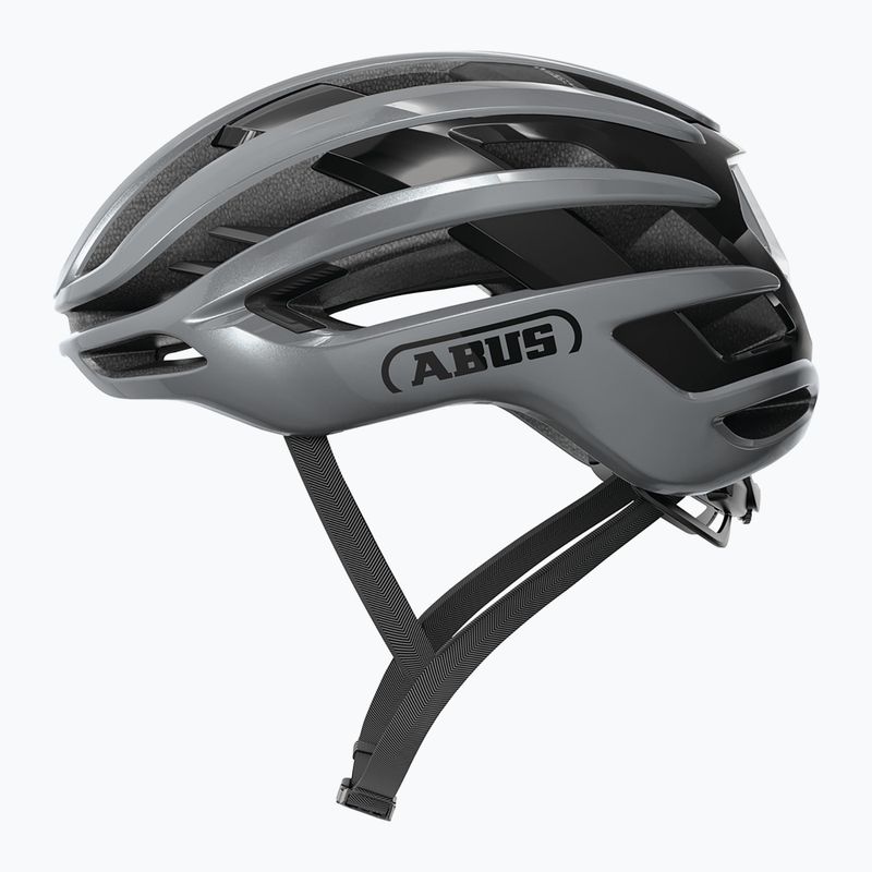 Kerékpáros sisak ABUS Airbreaker 2.0 graphite silver 2