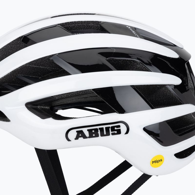 Kerékpáros sisak ABUS Airbreaker 2.0 Mips shiny white 7