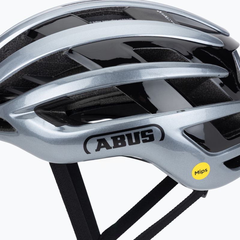 Kerékpáros sisak ABUS Airbreaker 2.0 Mips graphite silver 7
