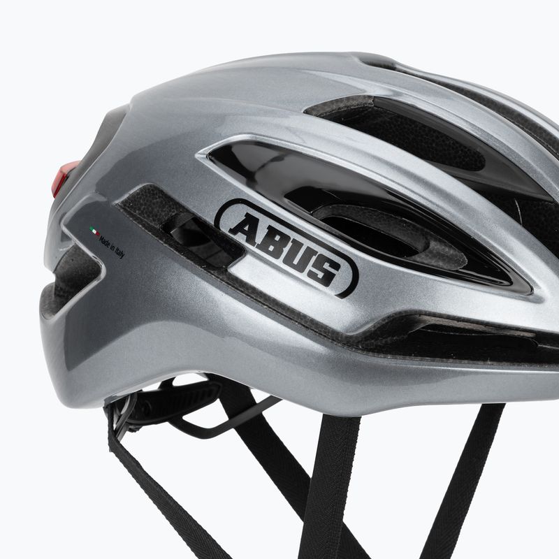 Kerékpáros sisak ABUS Taipan LED graphite silver 8