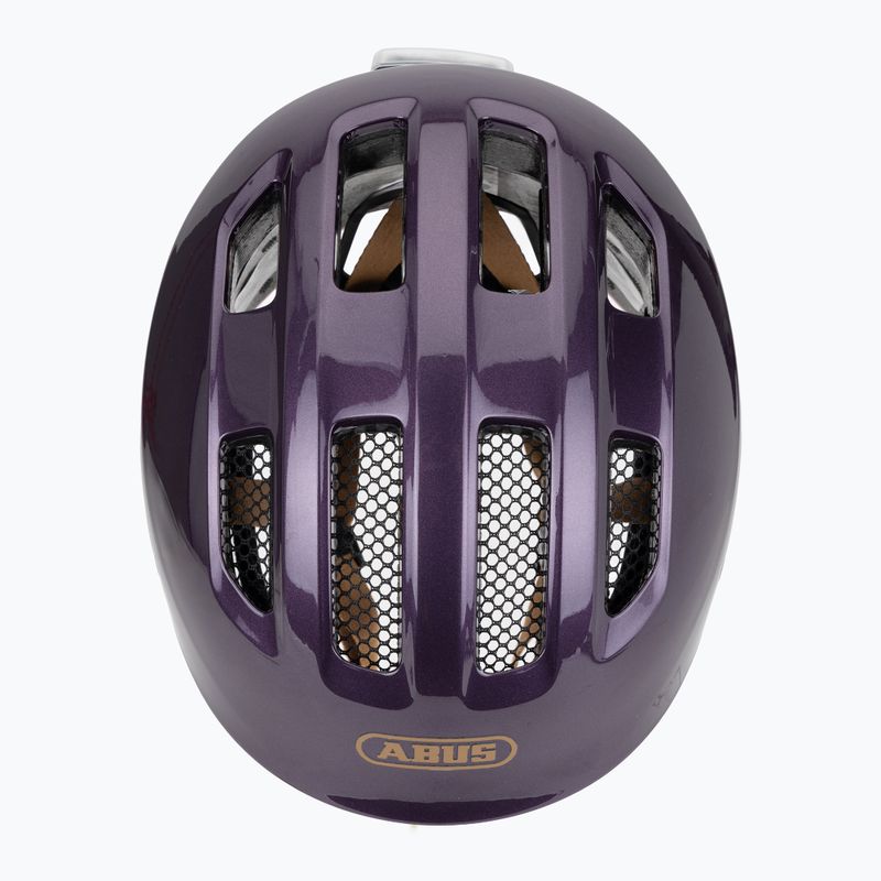 ABUS Gyermek kerékpáros sisak Smiley 3.0 ACE LED királylila 6