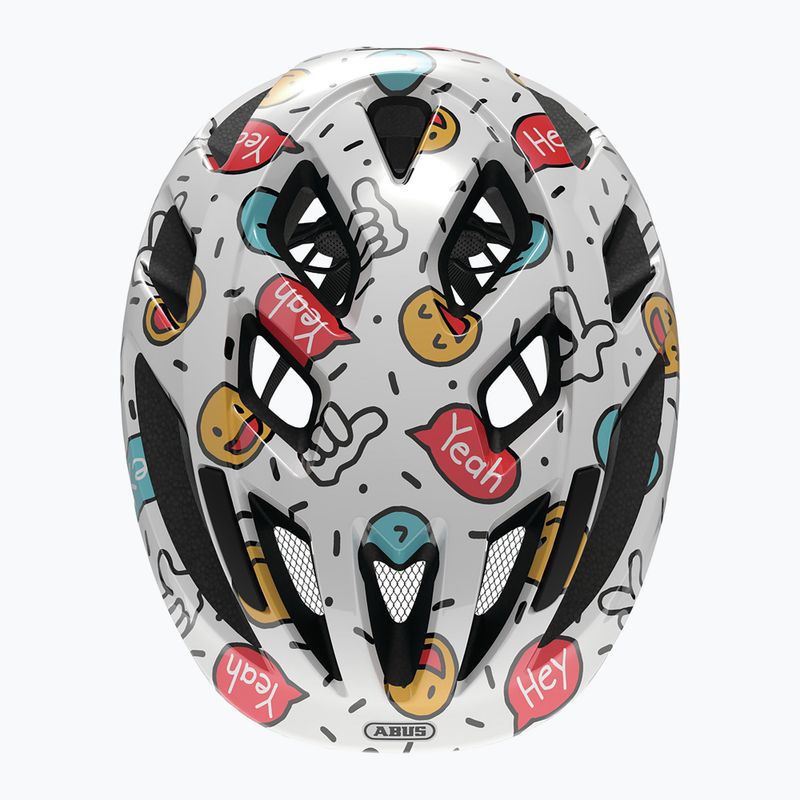 Gyerek kerékpáros sisak ABUS Smooty 2.0 white smiley 4