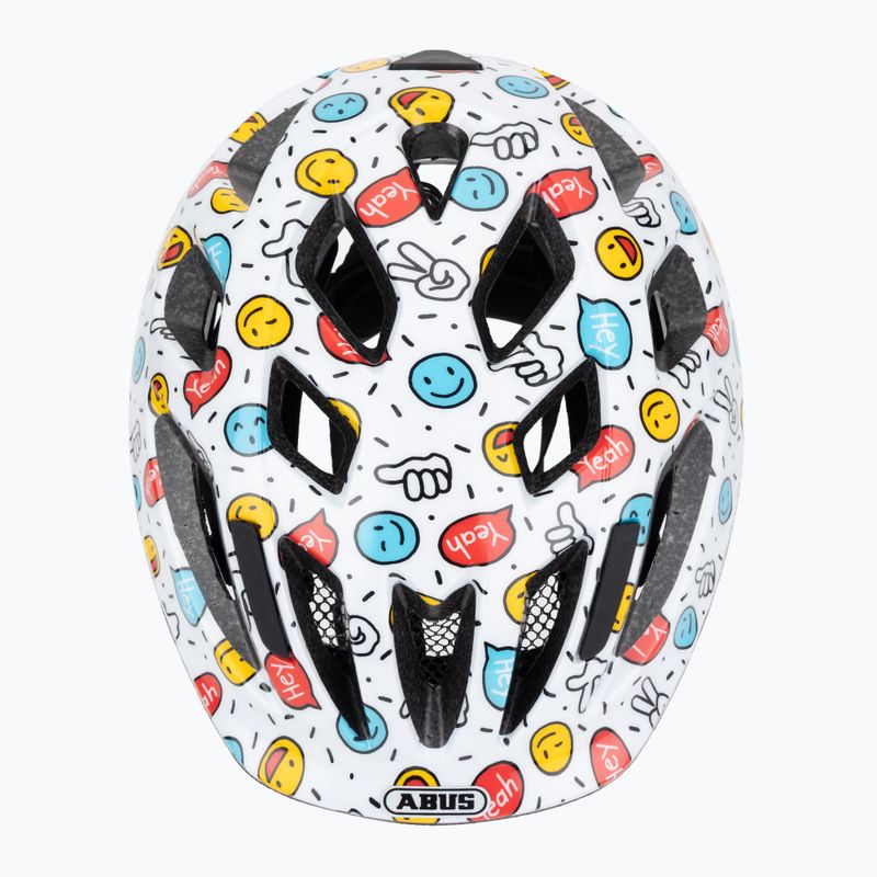 Gyerek kerékpáros sisak ABUS Smooty 2.0 white smiley 6
