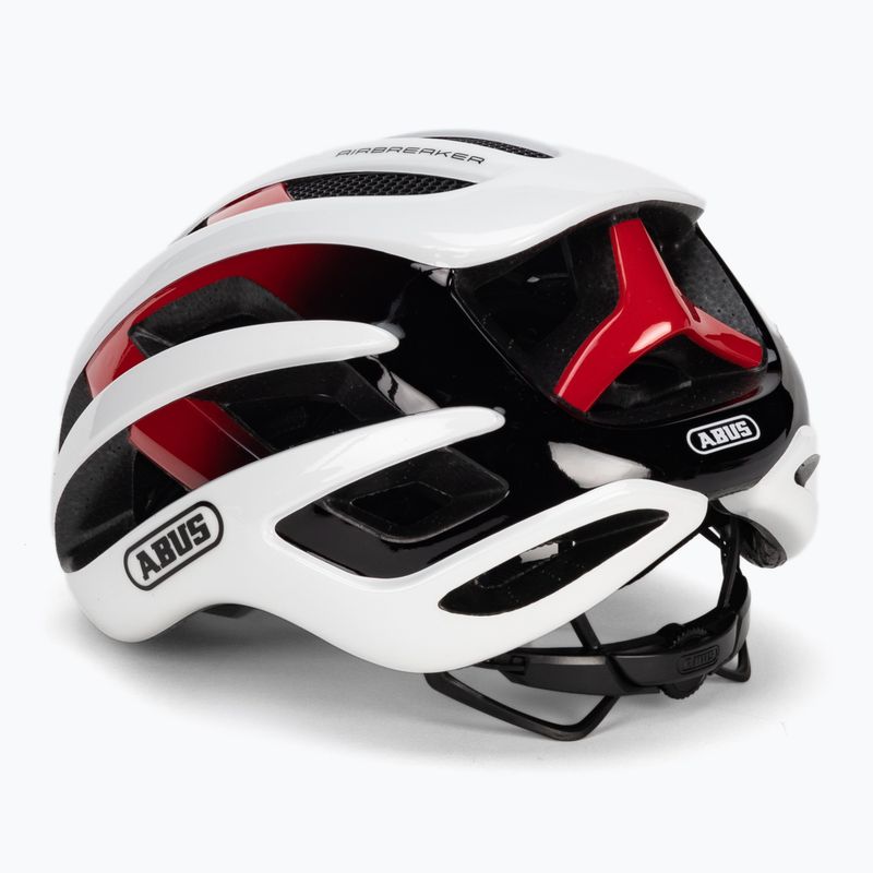 ABUS AirBreaker fehér-piros kerékpáros sisak 86836 4