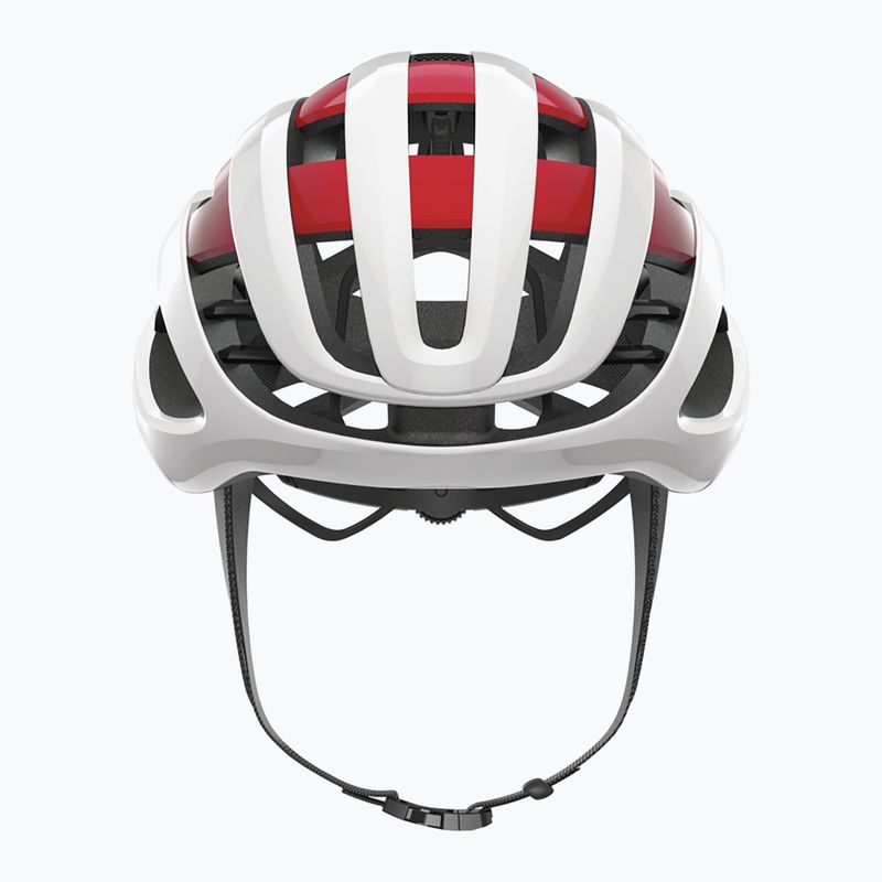 ABUS AirBreaker fehér-piros kerékpáros sisak 86836 6