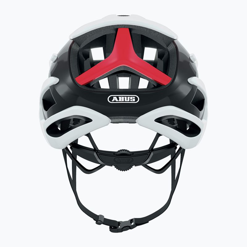 ABUS AirBreaker fehér-piros kerékpáros sisak 86836 8