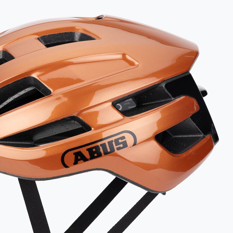 ABUS PowerDome aranyhal narancssárga kerékpáros sisak 7