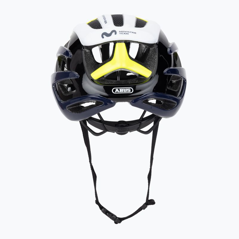 ABUS AirBreaker Movistar Team 24 navy/sárga/fehér kerékpáros sisak 4