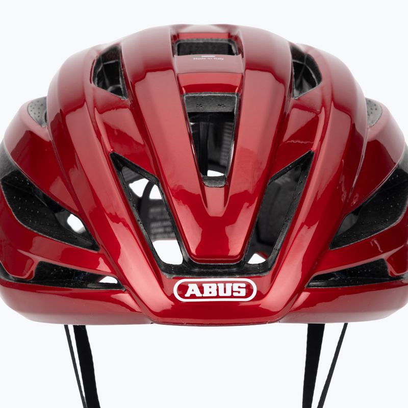 ABUS StormChaser Ace teljesítményű piros kerékpáros sisak 7