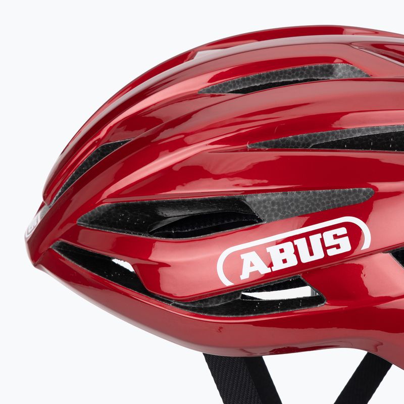 ABUS StormChaser Ace teljesítményű piros kerékpáros sisak 8