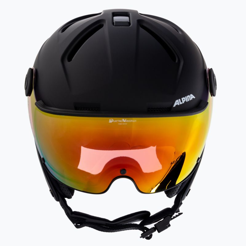 Sí sisak Alpina Attelas Visor QVM black matte 2