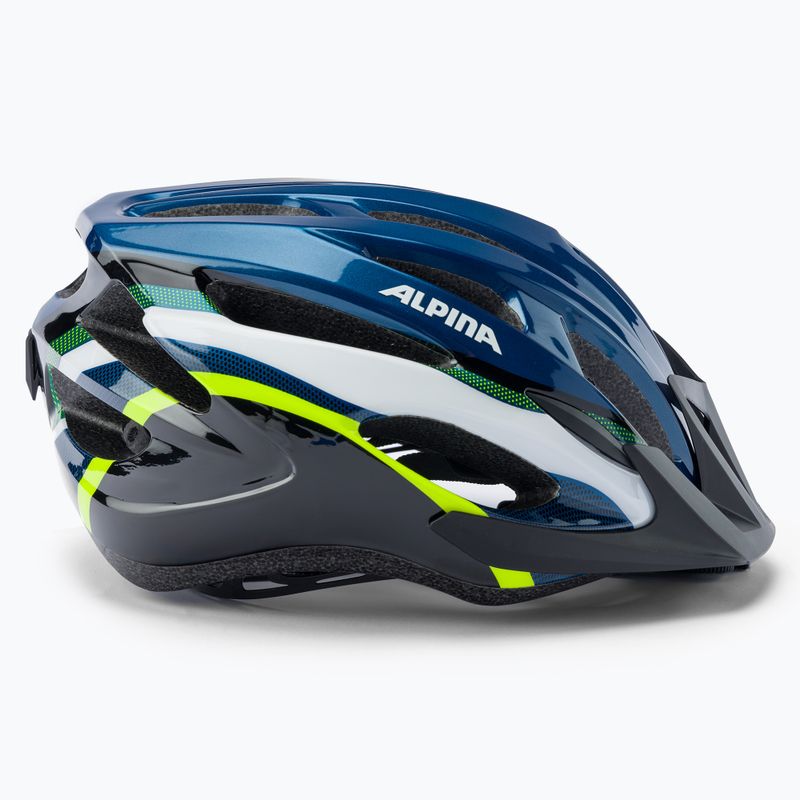 Kerékpáros sisak Alpina MTB 17 dark blue/neon 3