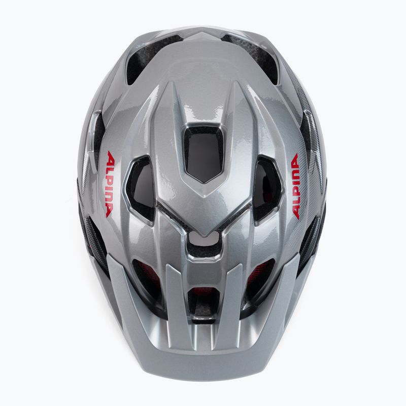 Kerékpáros sisak Alpina Anzana darksilver/black/red gloss 6