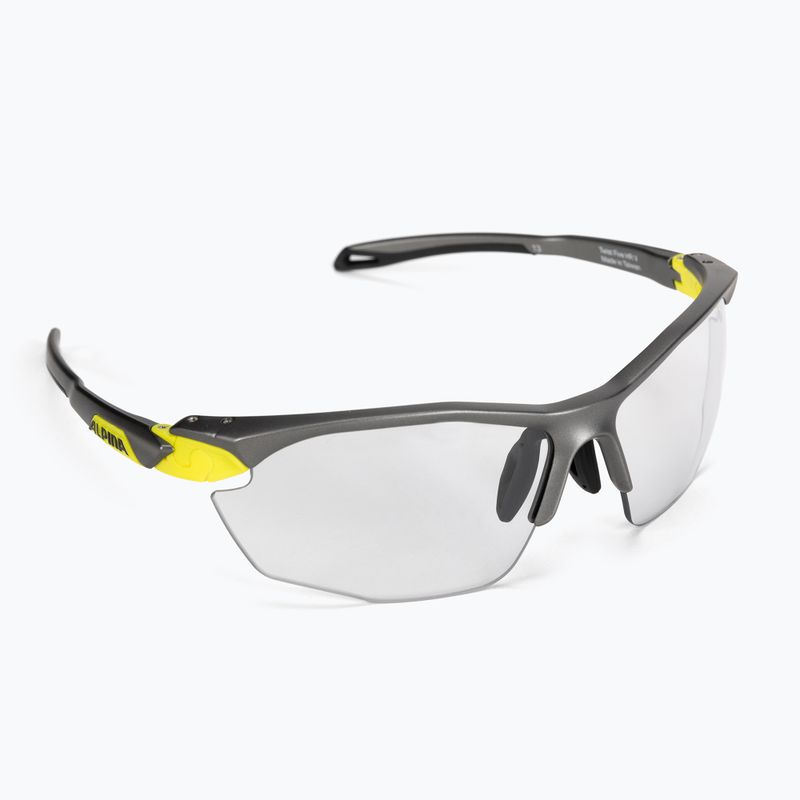 Kerékpáros szemüveg Alpina Twist Five Hr V tin matt neon yellow/black