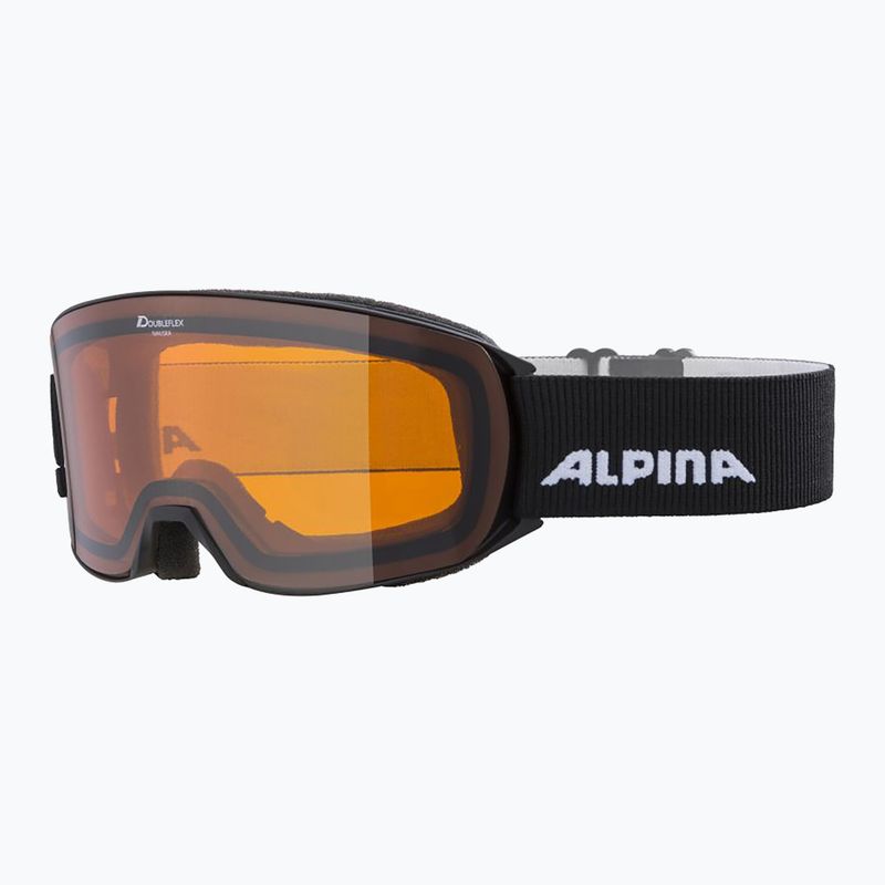 Síszemüveg Alpina Nakiska black matt/orange 6