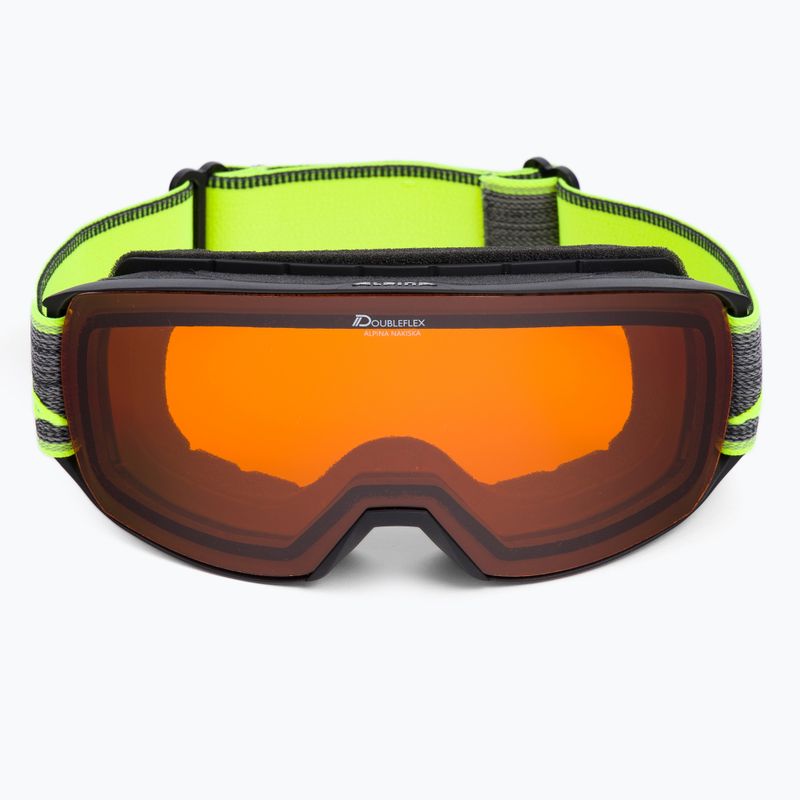 Síszemüveg Alpina Nakiska black-neon/dh 2