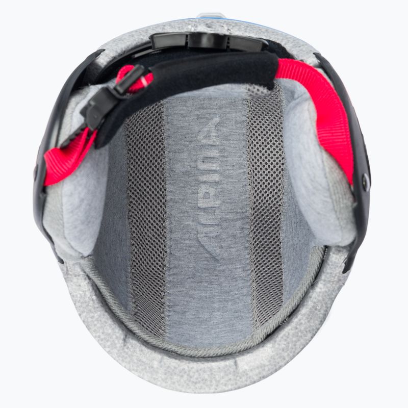 Gyermek síbukósisakok Alpina Carat white/red/blue 5