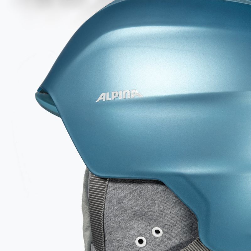 Sí sisak Alpina Grand skyblue/white matt 10
