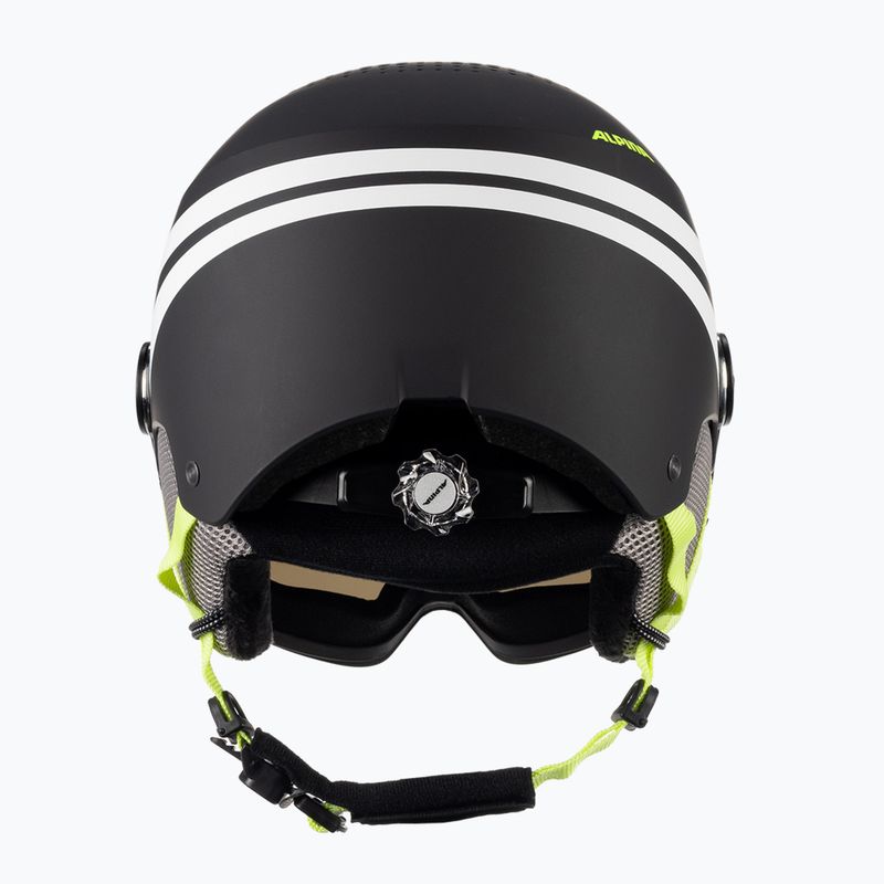 Gyermek síbukósisakok Alpina Zupo Visor Q-Lite charcoal/neon matt 3