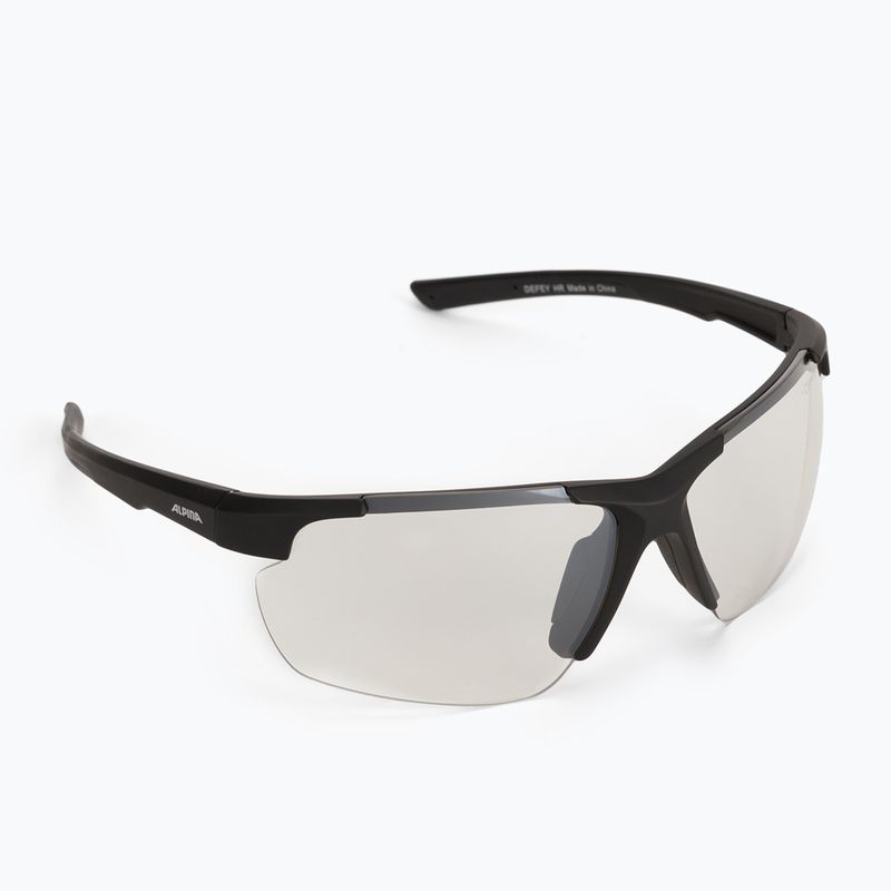 Kerékpáros szemüveg Alpina Defey HR black matt/clear mirror