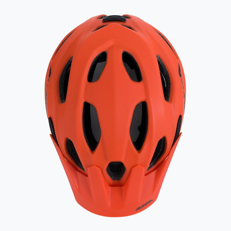 Gyermek kerékpáros sisak Alpina Carapax pumpkin orange matt 6