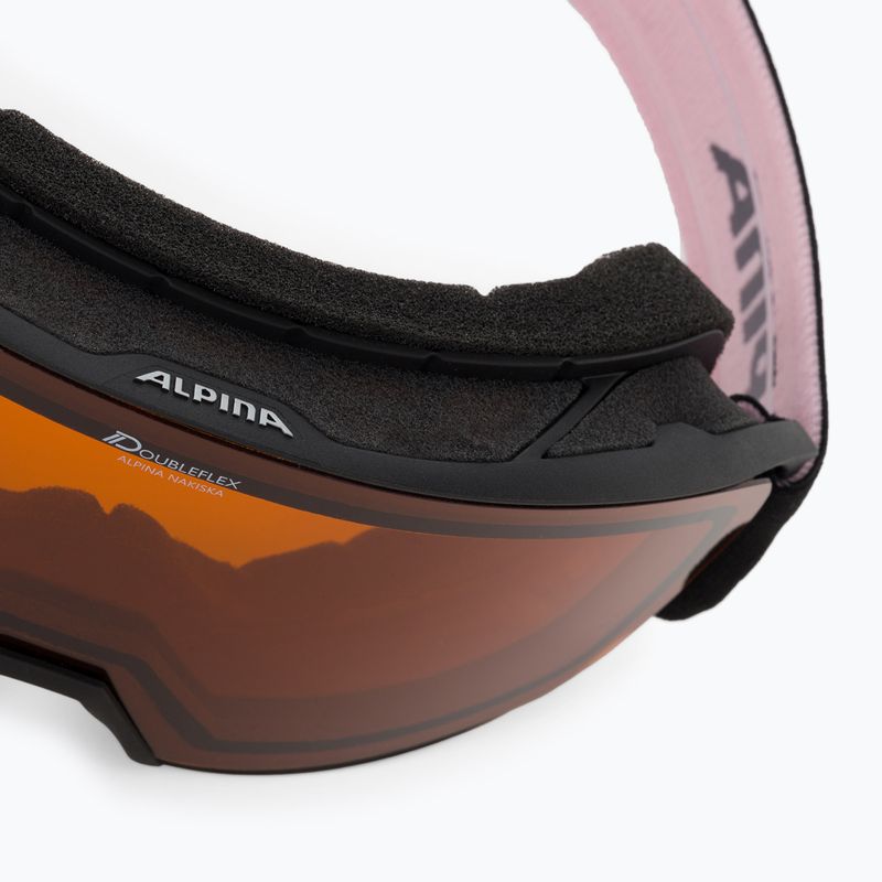 Síszemüveg Alpina Nakiska black/rose matt/orange 5