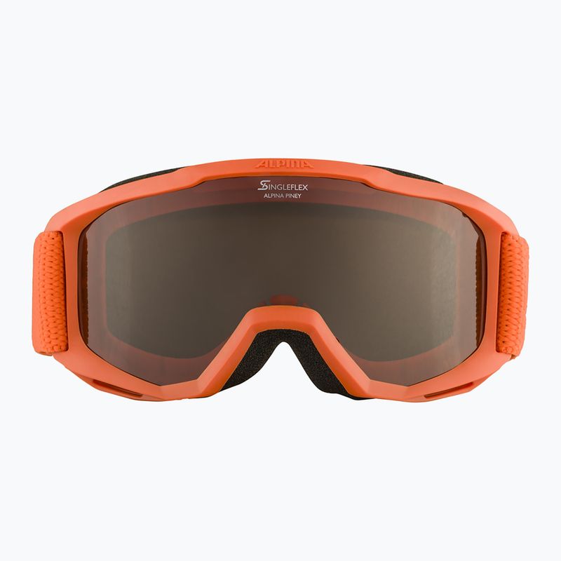 Gyermek síszemüveg Alpina Piney pumpkin matt/orange 7