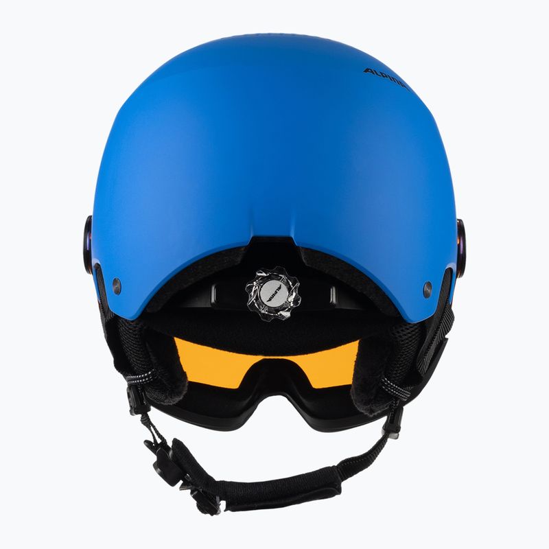 Gyermek síbukósisakok Alpina Zupo Visor Q-Lite blue matt 3